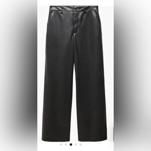 NWT Mango High Waisted Faux Leather Pants!